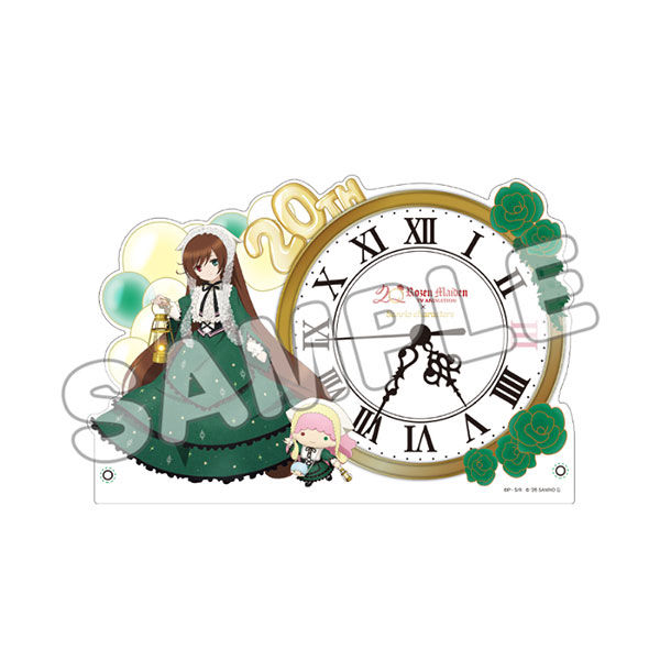 ローゼンメイデン×サンリオキャラクターズ アクリルクロック 翠星石×リトルツインスターズ(ララ)[TBSグロウディア]《発売済・在庫品》