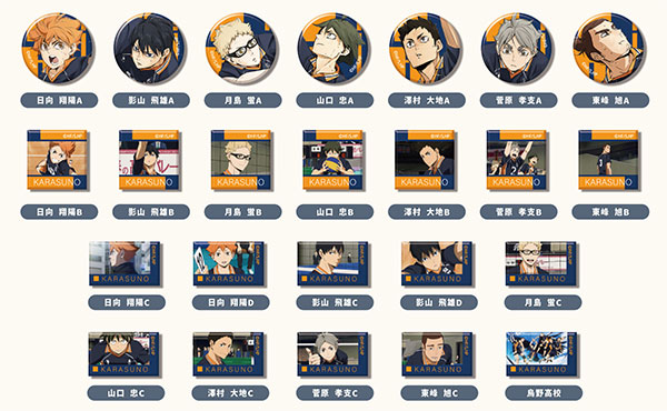 あれこれぷちCANバッジ 劇場版ハイキュー！！ ゴミ捨て場の決戦 Vol.4 烏野高校BOX 48個入りBOX