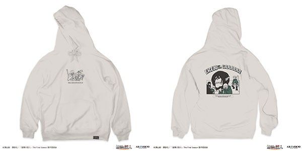 TVアニメ『進撃の巨人』 シーンイラストパーカー 1(エレンの家ぇぇがぁぁぁぁ) ナチュラル XXL[AIR TWOKYO]《発売済・在庫品》