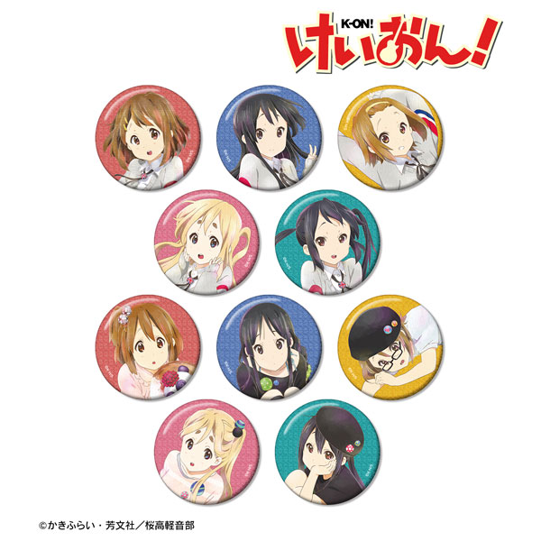 けいおん！ トレーディング Ani-Art aqua label グリッター缶バッジ 10個入りBOX