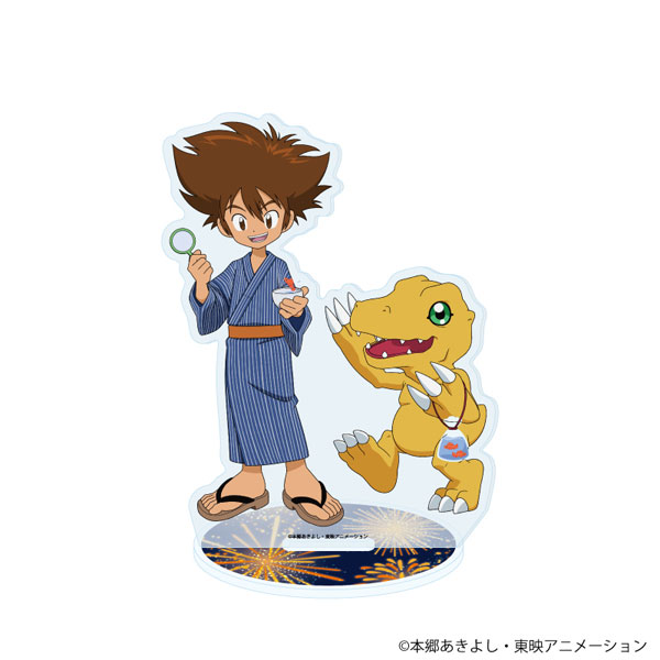 アクリルスタンド「デジモンアドベンチャー」17/八神太一＆アグモン