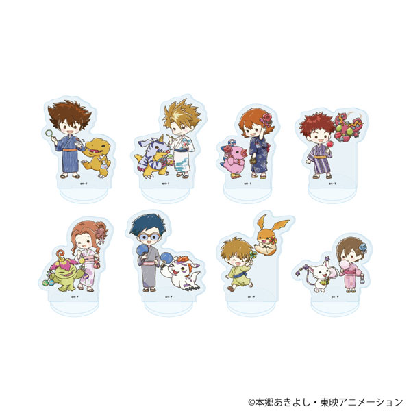 アクリルぷちスタンド「デジモンアドベンチャー」05/浴衣ver. グラフアートイラスト 8個入りBOX
