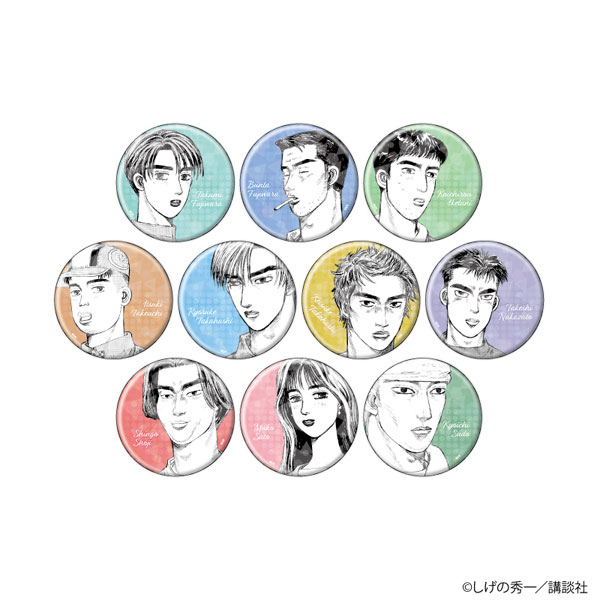 ホログラム缶バッジ(65mm)「頭文字D」01/公式イラスト 10個入りBOX[A3]《発売済・在庫品》