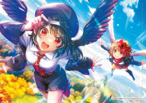 東方ダンマクカグラ ファンタジア・ロスト 射命丸文「天翔ける黒と白の双翼」 B2タペストリー[Phoenixx]《０１月予約》