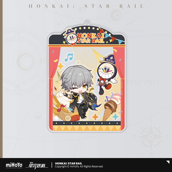 崩壊：スターレイル 秋祭りシリーズ デフォルメシャカシャカアクリルストラップ 開拓者(男)[miHoYo]《発売済・在庫品》