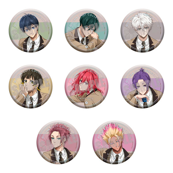 ブルーロック トレーディング箔押し缶バッジ MOCHA SUIT ver. 8個入りBOX