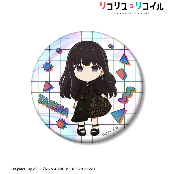 激レア　リコリスリコイル　井ノ上たきな　缶バッチ　②　裏面やや汚れ有り リコリス・リコイル 缶バッジ Ver. 2 デザイン 23 (井ノ上たきな