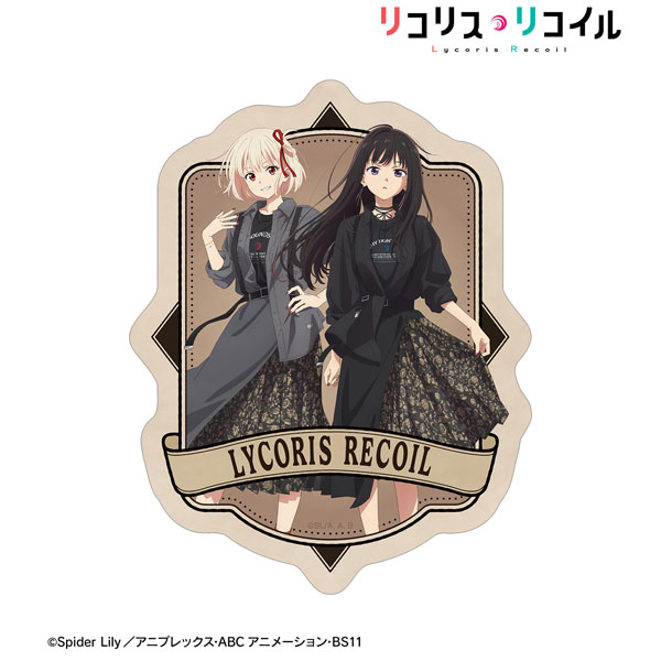 TVアニメ「リコリス・リコイル」 meagratiaコラボ 描き下ろし 錦木千束＆井ノ上たきな ダイカットステッカー[アルマビアンカ]《０１月予約》