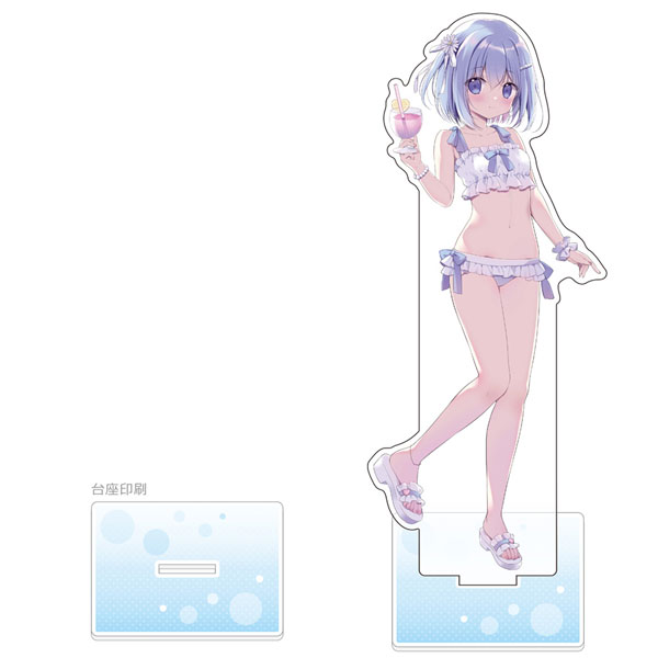 宮坂みゆ先生 描き下ろし特大アクリルスタンド(椎乃/ナイトプール)[カーテン魂]《発売済・在庫品》