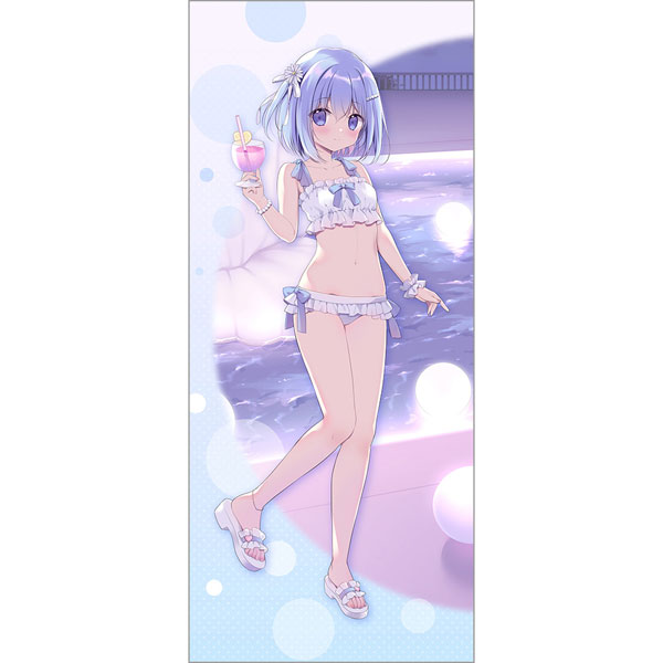 宮坂みゆ先生 描き下ろし特大タペストリー(椎乃/ナイトプール)[カーテン魂]《発売済・在庫品》