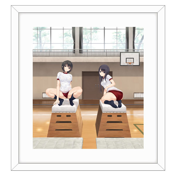 珈琲貴族先生 描き下ろし複製原画(青山澄香＆白峰莉花/跳び箱)[カーテン魂]《０１月予約》