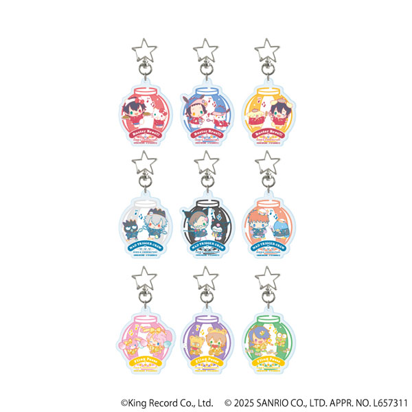 星型ナスカンアクリルキーホルダー「ヒプノシスマイク SANRIO NAKAYOKU EDIT」01/ 9個入りBOX