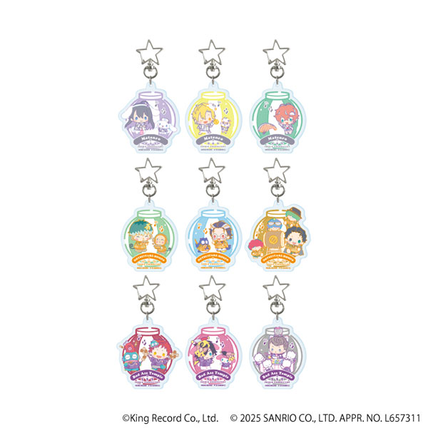 星型ナスカンアクリルキーホルダー「ヒプノシスマイク SANRIO NAKAYOKU EDIT」02/ 9個入りBOX