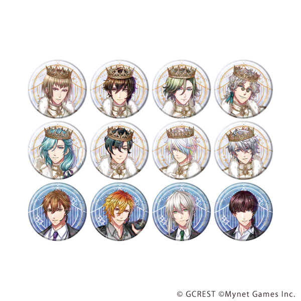 ホログラム缶バッジ(57mm)「夢王国と眠れる100人の王子様」06/公式イラスト 12個入りBOX