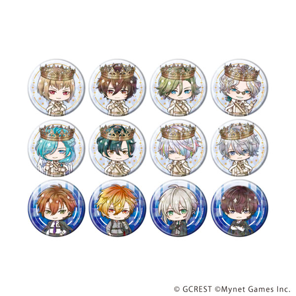 ホログラム缶バッジ(57mm)「夢王国と眠れる100人の王子様」07/ミニキャライラスト 12個入りBOX