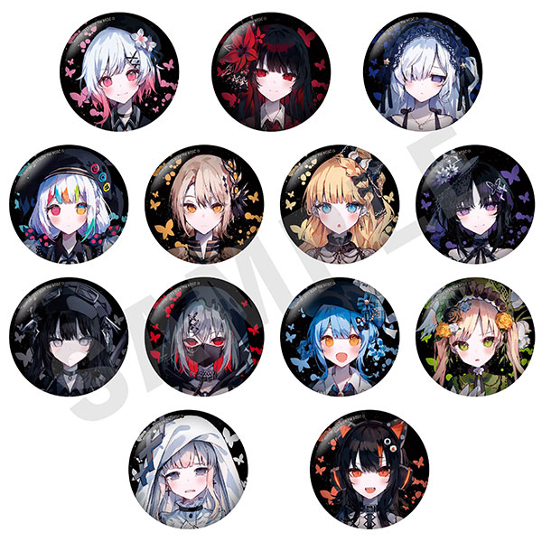 「魔法少女ノ魔女裁判」 トレーディング缶バッジ 13個入りセット
