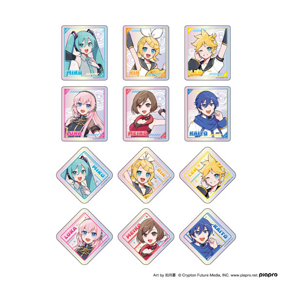 初音ミク ステッカー等身 24個入りBOX[サンタン]《発売済・在庫品》