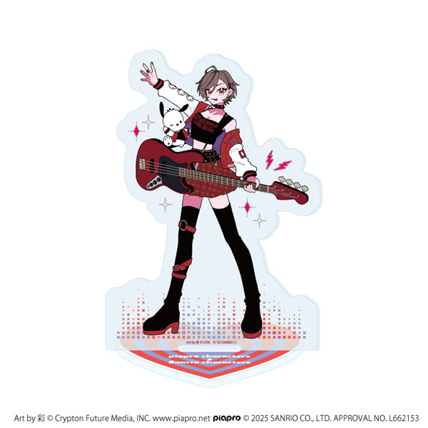 アクリルスタンド「ピアプロキャラクターズ×サンリオキャラクターズ」05/MEIKO×ポチャッコ(コラボイラスト)[A3]《１１月予約》