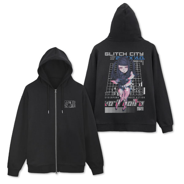 VA-11 HALL-A ジル ジップパーカー/BLACK-M[コスパ]《12月予約》