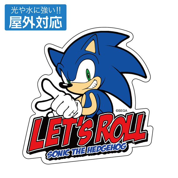 ソニック・ザ・ヘッジホッグ 音速のハリネズミ ソニック 屋外対応ステッカー[コスパ]《発売済・在庫品》