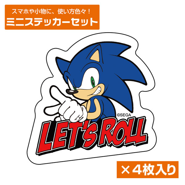 ソニック・ザ・ヘッジホッグ 音速のハリネズミ ソニック ミニステッカーセット[コスパ]《発売済・在庫品》