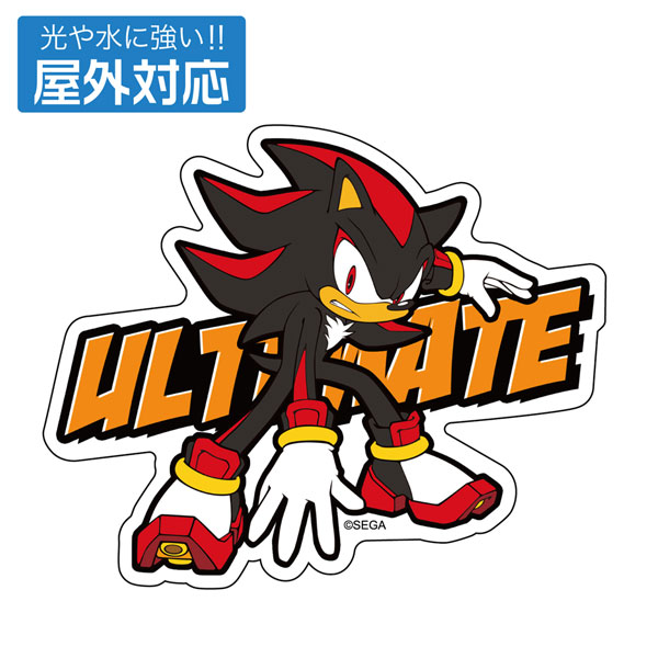 ソニック・ザ・ヘッジホッグ 究極生命体 シャドウ 屋外対応ステッカー[コスパ]《発売済・在庫品》