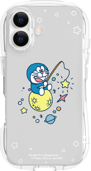 ドラえもん iPhone17対応 クリスタルクリアケース 星[グルマンディーズ