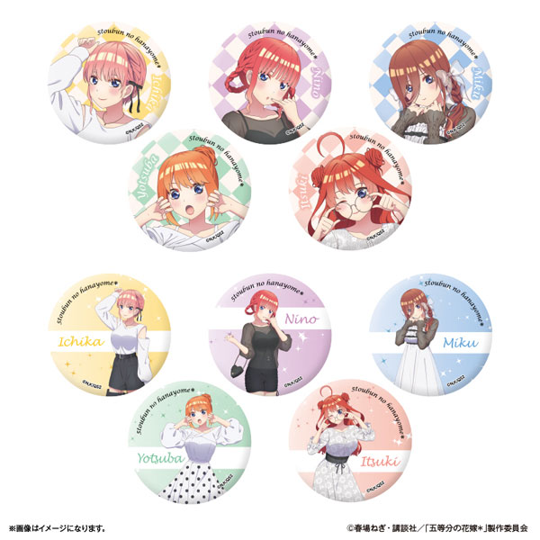 TVスペシャルアニメ「五等分の花嫁*」 トレーディング缶バッジ 10個入りBOX
