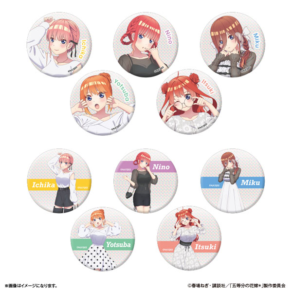 TVスペシャルアニメ「五等分の花嫁*」 トレーディングキラキラ缶バッジ 10個入りBOX