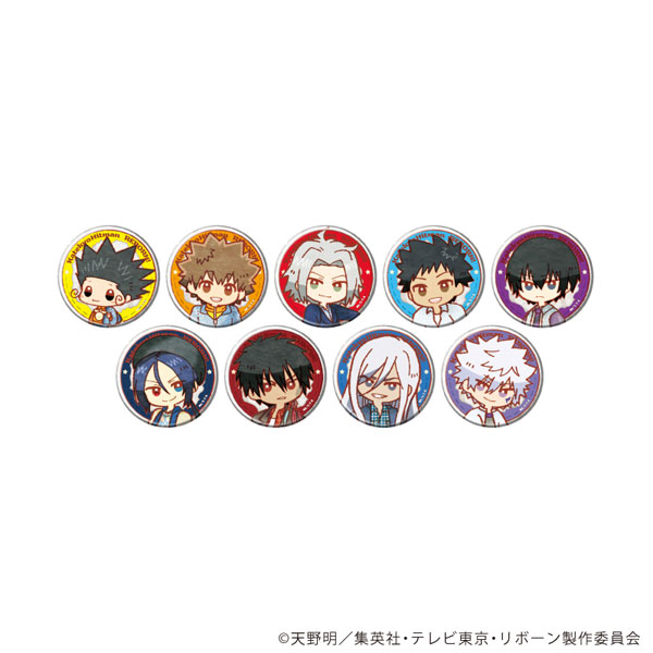 缶バッジ「家庭教師ヒットマンREBORN！」70/レトロアートイラスト 9個入りBOX