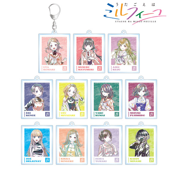 TVアニメ「うたごえはミルフィーユ」 トレーディング Ani-Art アクリルキーホルダー 11個入りBOX
