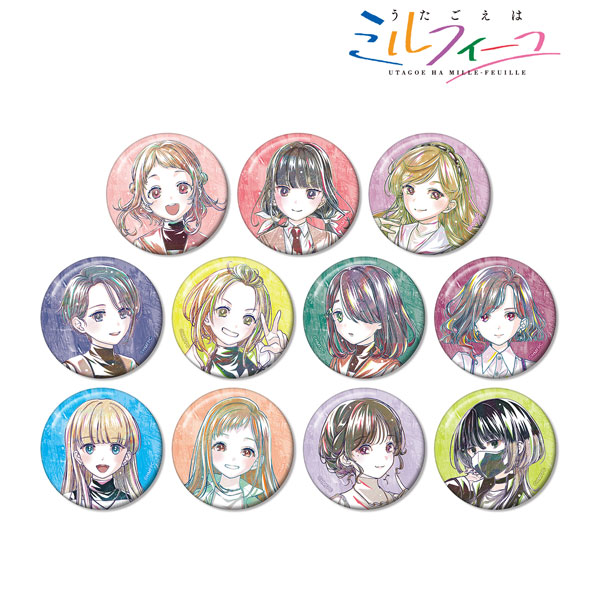 TVアニメ「うたごえはミルフィーユ」 トレーディング Ani-Art 缶バッジ 11個入りBOX