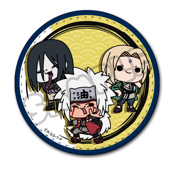 TVアニメ『NARUTO-ナルト-』レザーバッジ(丸形) MH(自来也＆綱手＆大蛇丸)[シンクイノベーション]《１２月予約》