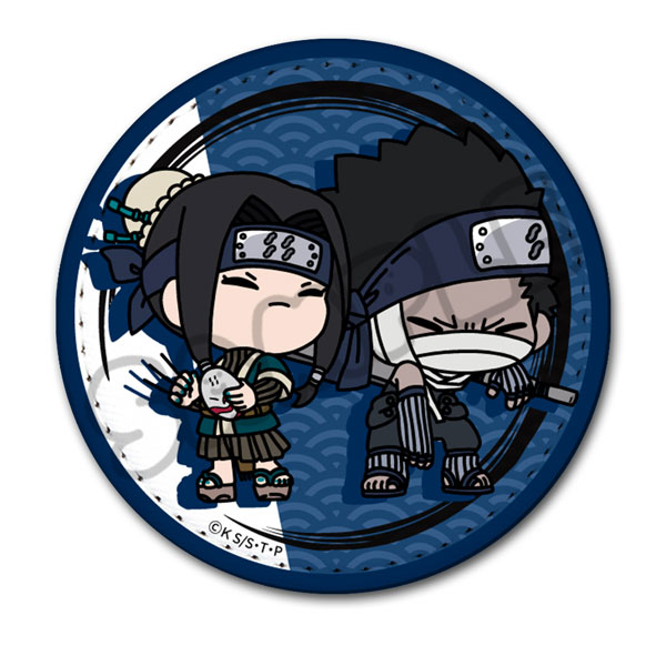 TVアニメ『NARUTO-ナルト-』レザーバッジ(丸形) MK(桃地再不斬＆白)[シンクイノベーション]《１２月予約》