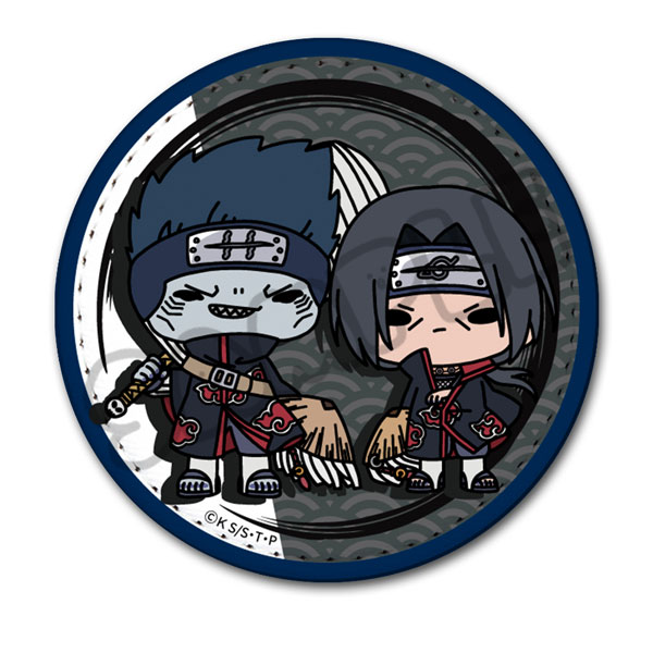TVアニメ『NARUTO-ナルト-』レザーバッジ(丸形) ML(うちはイタチ＆干柿鬼鮫)[シンクイノベーション]《１２月予約》