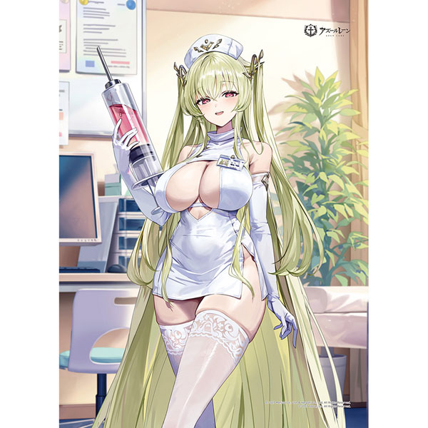 [アズールレーン]描き下ろしB2タペストリー(ナポリ/ナース)Wスエード[カーテン魂]《発売済・在庫品》