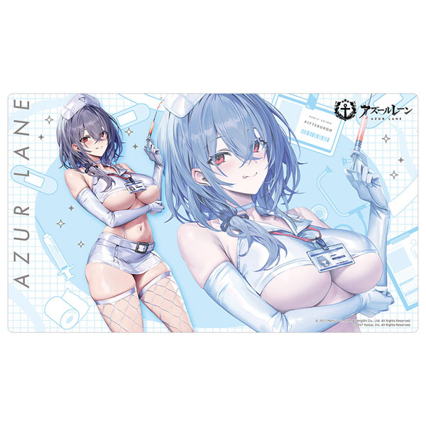 [アズールレーン]描き下ろしラバーマット(ピッツバーグ/ナース)[カーテン魂]《０２月予約》