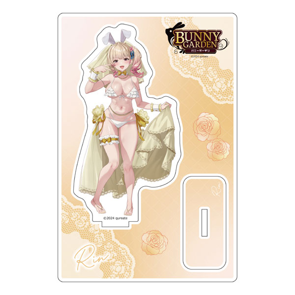 [バニーガーデン]描き下ろしアクリルスタンド(凜/バニーウエディング水着)[カーテン魂]《０２月予約》