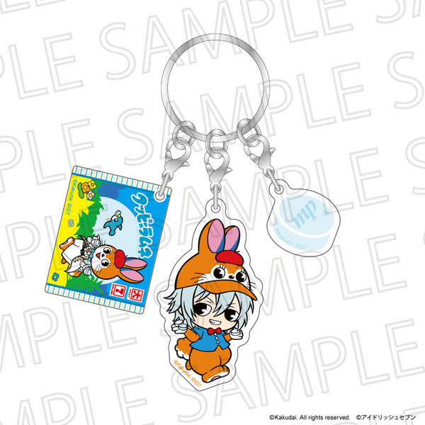 クッピーラムネ×IDOLiSH7 三連アクリルキーホルダー クッピー＆四葉環[SR-GYM]《１２月予約》