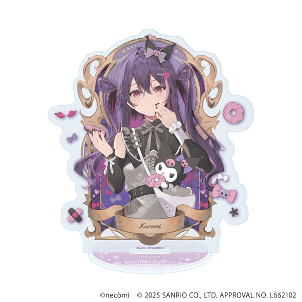 アクリルスタンド「necomi×サンリオキャラクターズ」01/クロミ(コラボイラスト)[A3]《１１月予約》