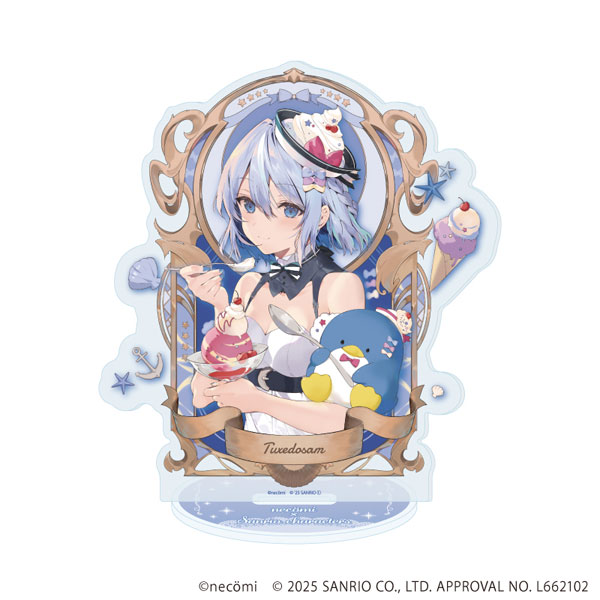 アクリルスタンド「necomi×サンリオキャラクターズ」03/タキシードサム(コラボイラスト)[A3]《１１月予約》