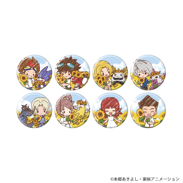 缶バッジ「デジモンクロスウォーズ」02/グラフアートイラスト 8個入りBOX