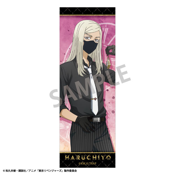 東京リベンジャーズ ロングスクエア缶バッジ 三途春千夜 モノトーンコーデ×時計[カミオジャパン]《発売済・在庫品》