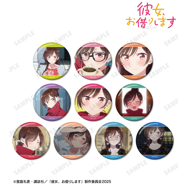 TVアニメ『彼女、お借りします』 トレーディング 水原千鶴オンリー 場面写缶バッジ 10個入りBOX