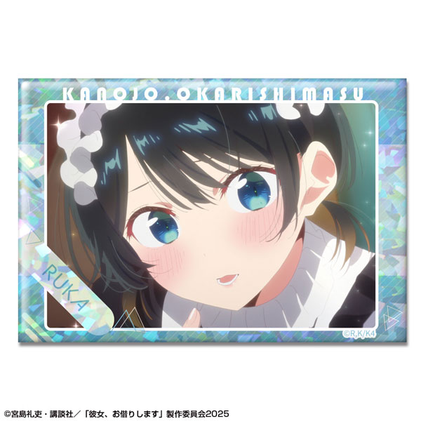 彼女、お借りします ホログラム缶バッジ Ver.3 デザイン11(更科瑠夏/B