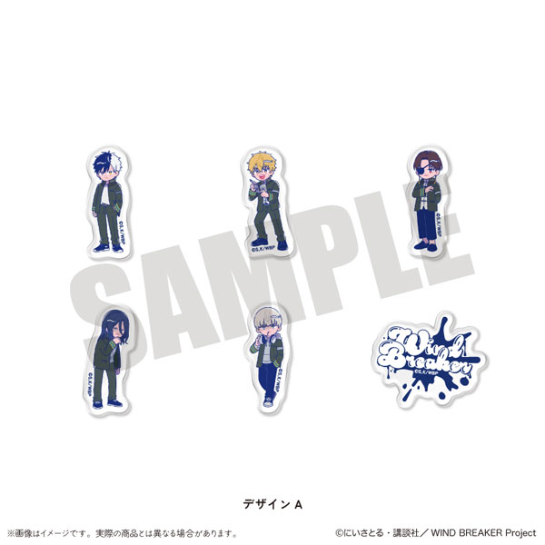 TVアニメ「WIND BREAKER」 にゅ～とろ フレークシールセット A[MENEGI]《発売済・在庫品》