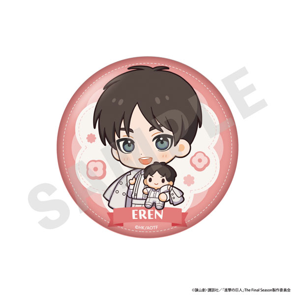 進撃の巨人 エレン エルヴィン ホワイトコーデ 缶バッジ 全種セット】TVアニメ『進撃の巨人』 ホワイトコーデシリーズ