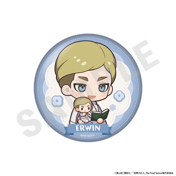 TVアニメ『進撃の巨人』 ミニキャラホワイトコーデシリーズ ふわふわ缶ミラー(エルヴィン)[coly]《発売済・在庫品》