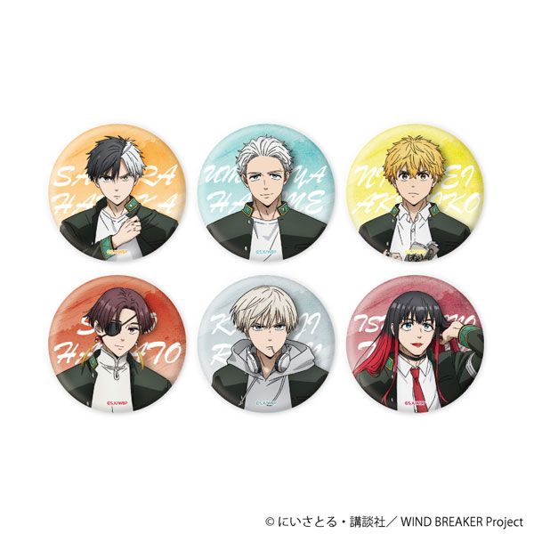 缶バッジ「TVアニメ『WIND BREAKER』」03/公式イラスト 6個入りBOX[A3]《１２月予約》
