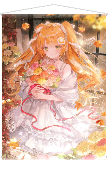 あみこちゃん タペストリー 花ざかりのあみこシリーズ ガーベラ イラスト：おにねこ[あみあみ]《発売済・在庫品》